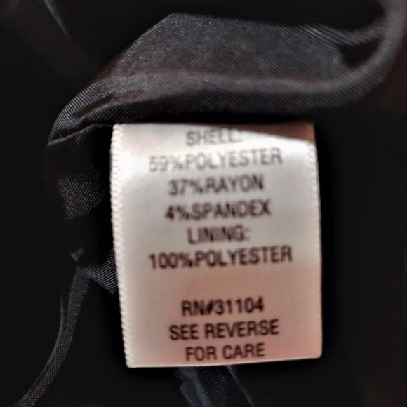 NEW DIRECTIONS BLACK SINGLE ONE BUTTON BREASTED RUCHED SLEEVES SIZE S NWOT - Picture 6 of 6